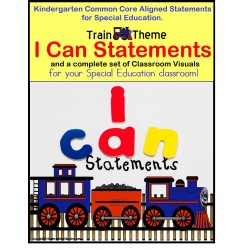 Autism Classroom Complete Visuals Package -Train Theme PLUS FREE Stand Up and Learn Back-To-School Activity